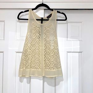 ASTR Sheer Floral Tank